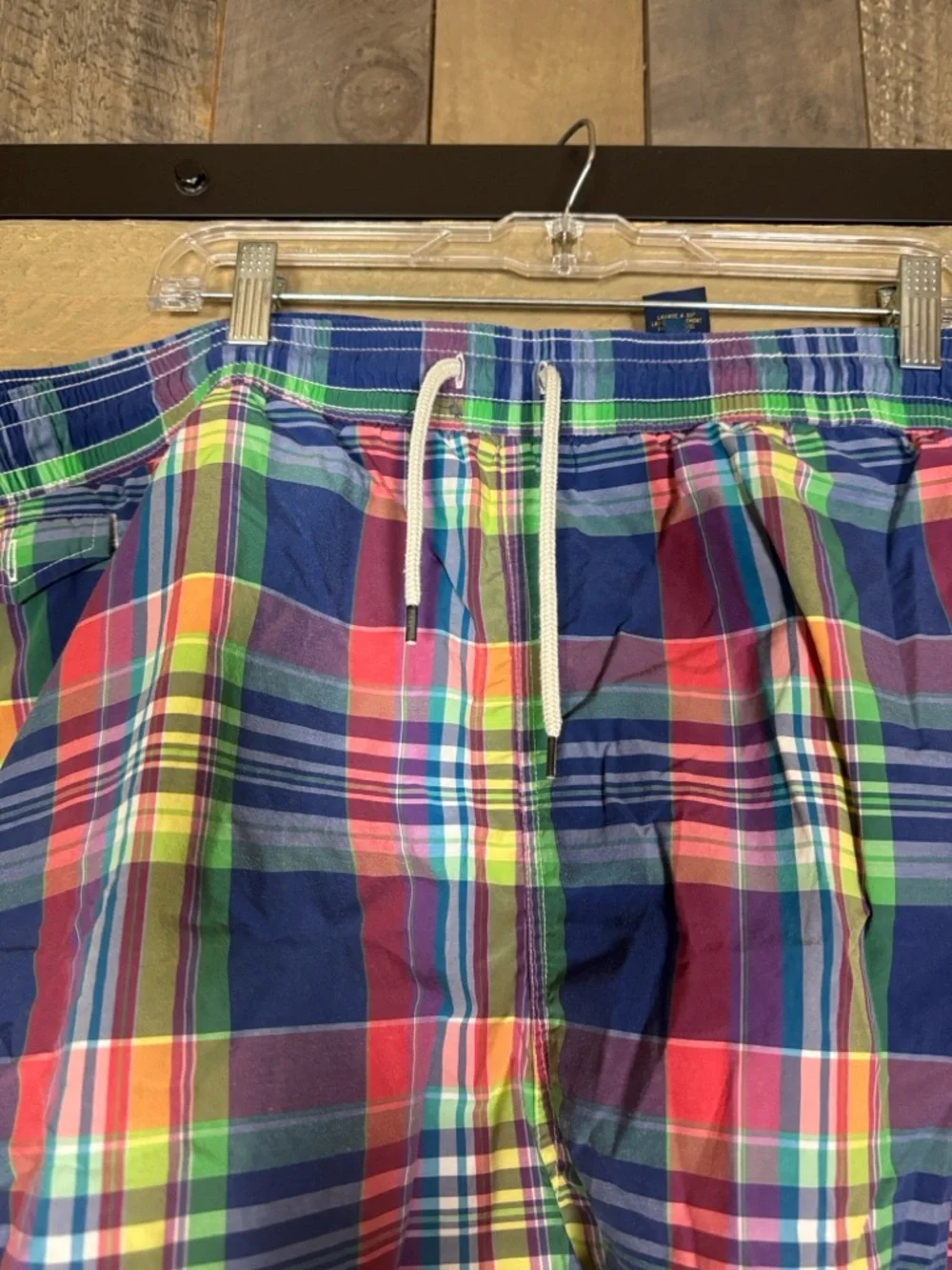 Vintage Polo Ralph Lauren multicolor plaid swim trunks Size 4XB / 4X